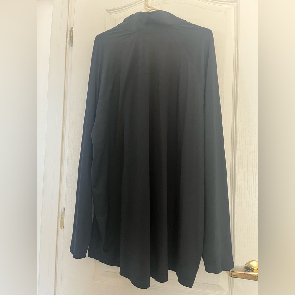 Russell dri-power long sleeve black pull over. Zipper on the top. 3XL. (54-56) - Picture 3 of 5